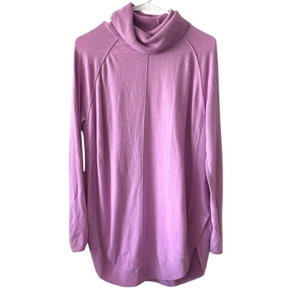 Caslon Cowl Neck Tunic Sweater | Lavender pink | XS